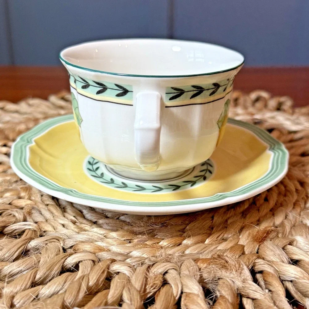 Villeroy & Boch‎ French Garden Fleurence -Country Collection- Flat Cup & Saucer